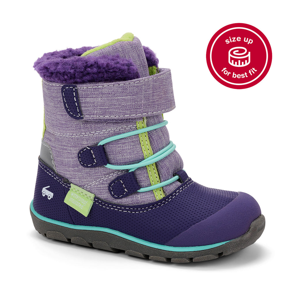 See Kai Run Gilman Waterproof/Insulated Berry Purple Girls Shoes | 7